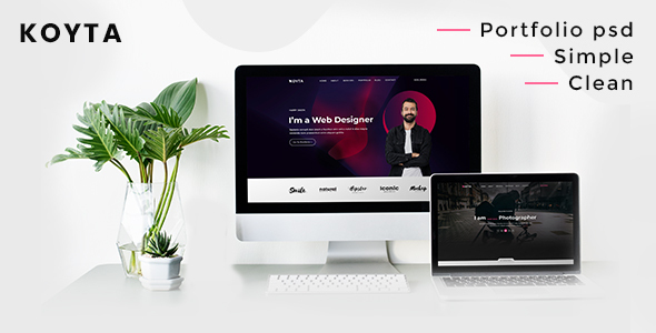 Koyta | Personal Portfolio PSD Template
