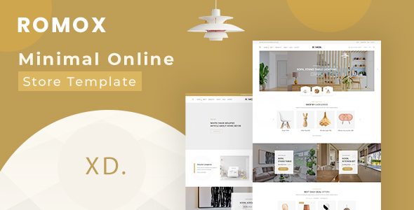 Romox - Minimal Ecommerce XD Template
