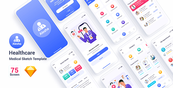 Alesha – Healthcare Medical Sketch Template