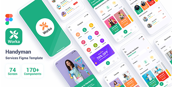 Worka – Handyman Services Figma Template