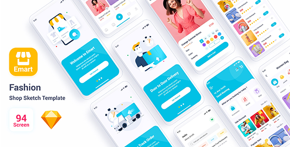Emart – Fashion Shop Adobe Sketch Template listing image