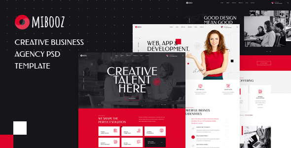 Mibooz - Creative Agency PSD Template
