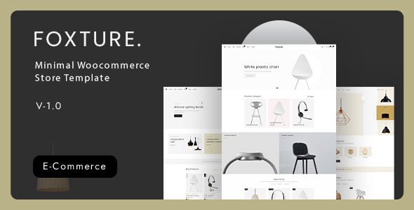 Foxture - Minimal Ecommerce XD Template