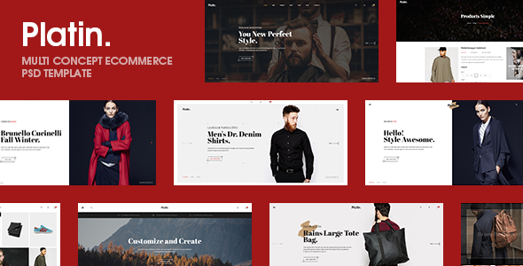 Platin  |  A Premium Multi - Ecommerce PSD Template
