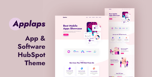 Applaps – App Software HubSpot theme