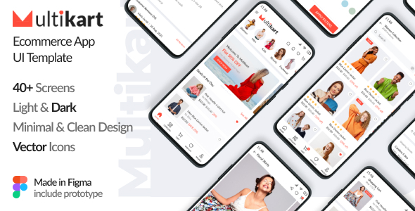 Multikart - Ecommerce Mobile App UI Kit product preview