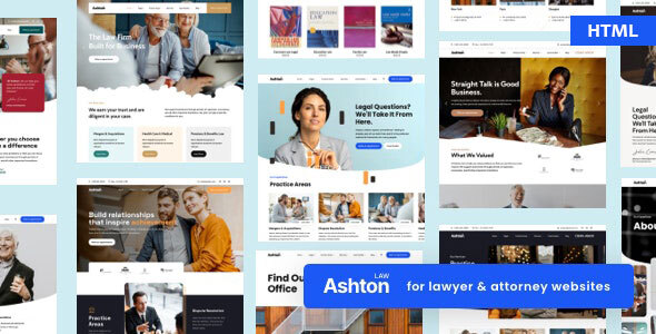 Preview image for Ashton | Lawyer Attorney Law Consulting HTML