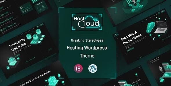 HostCloud | WHMCS Hosting & Cloud Tech WordPress theme. product preview