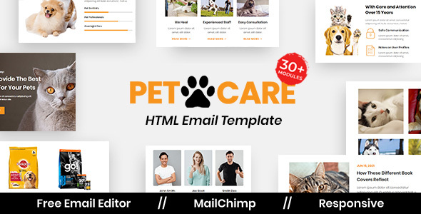Petcare - Multipurpose Responsive Email Template listing image
