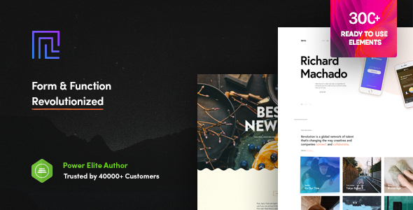 Product preview supplied for Revolution - Creative Multipurpose WordPress Theme