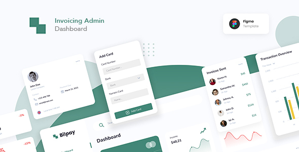 Product preview supplied for Invoicing Admin Dashboard Figma