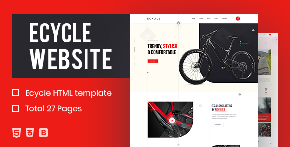 ECycle - Creative HTML Template product preview
