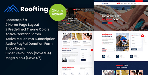 Roofting - Repair Construction HTML Template
