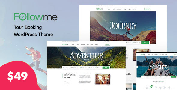 Followme - Tour Booking WordPress Theme listing image