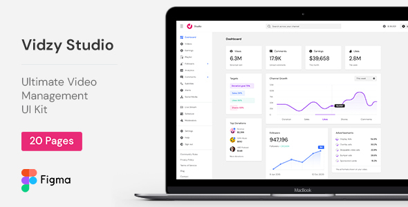 Vidzy Studio - Ultimate Video Management UI Kit