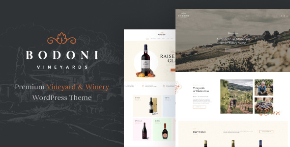 Bodoni - Wine Shop & Vineyard WooCommerce Theme product preview