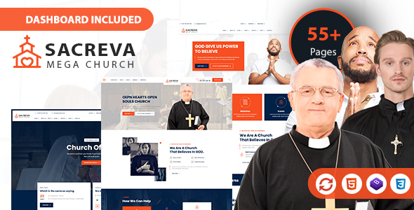 Sacreva - Church & Nonprofit Html5 Template