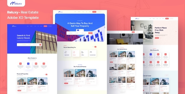 Reluxy - Real Estate Adobe XD Template
