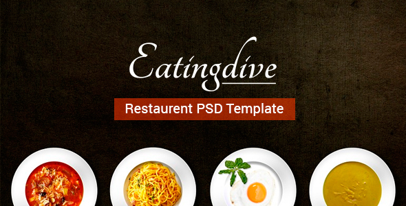 Preview image for Eatingdive - Restaurant PSD Template