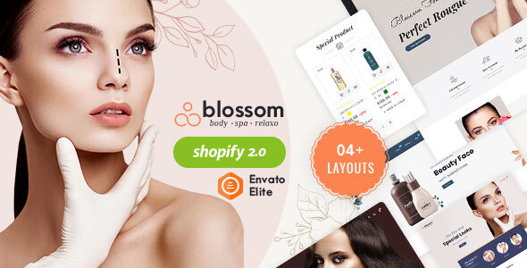 Blossom - Shopify Multi-Purpose Beauty Cosmetics Spa Herbal Theme product preview