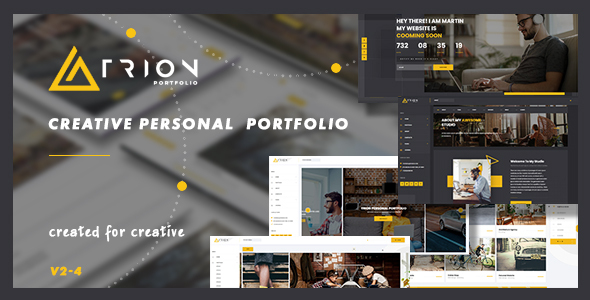 Product preview supplied for Trion - Creative Responsive Personal Agency Portfolio