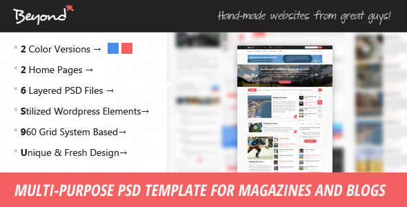 Beyond - Multi-purpose PSD Template