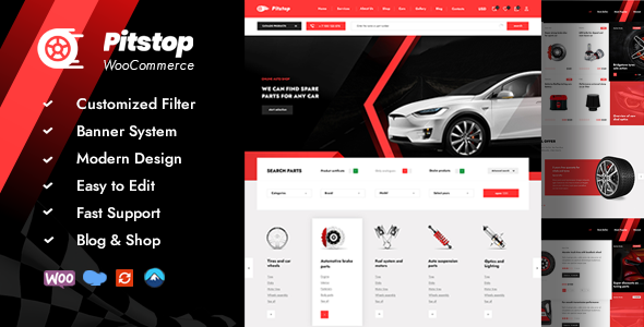 Preview image for Pitstop - Auto Parts WooCommerce Theme