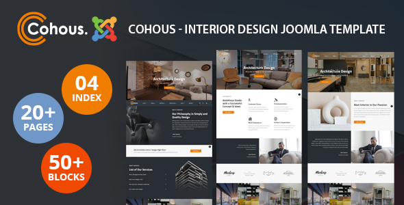 Cohous - Architecture and Interior Design Joomla 6 Template