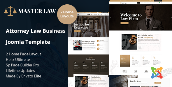 Masterlaw - Attorney Law Business Joomla 6 Template | Lawyer