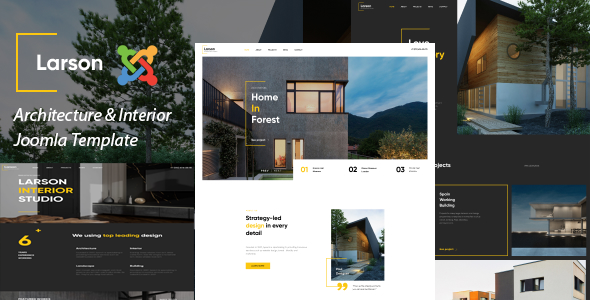 Larson - Architecture & Interior Joomla 6 Template