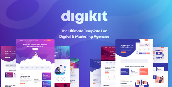 Digikit - Digital & Marketing Agencies Template product preview