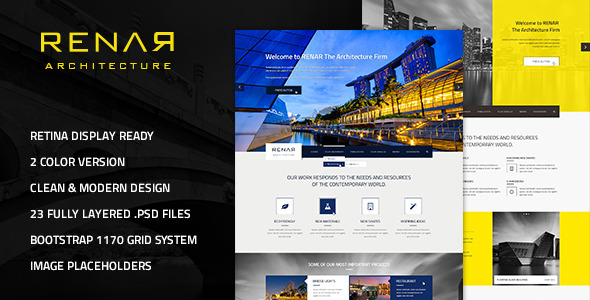 Renar - Premium Architect PSD Template