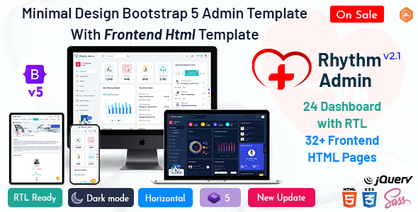 Rhythm - Medical Responsive Bootstrap 5 Admin Template Dashboard