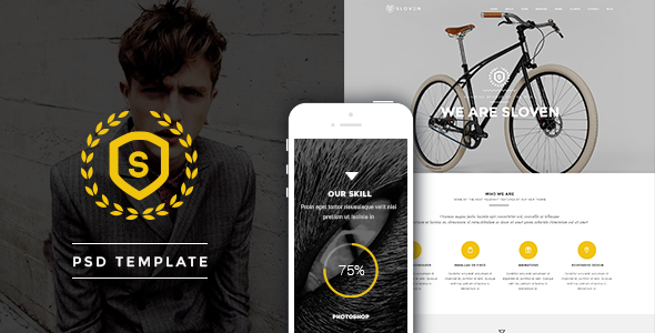 Sloven - One Page PSD Template