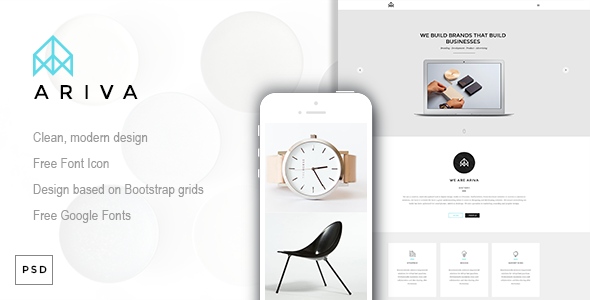 Ariva - One Page PSD Template