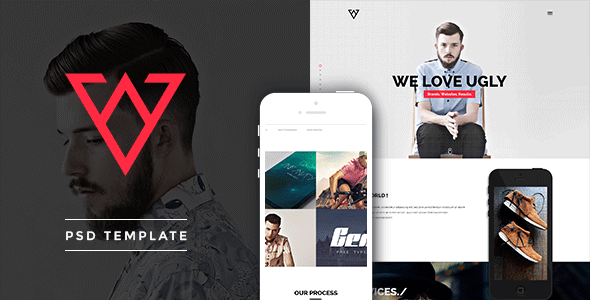 Viska - Creative One Page PSD Template