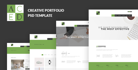 ACED - Minimal Portfolio PSD Template