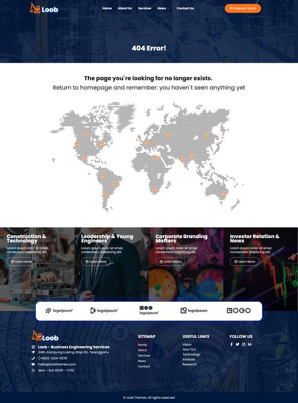 Loob - Engineering Elementor Template Kit