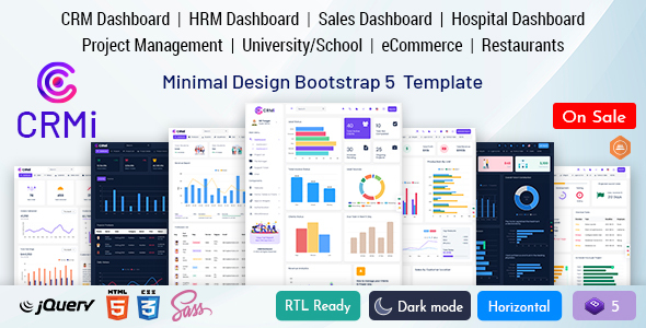 CRMi - Bootstrap 5 Admin Dashboard Template HTML
