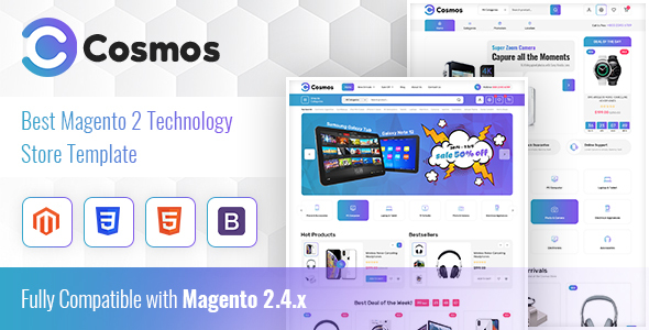 Cosmos - Hitech Store Magento 2 Theme listing image