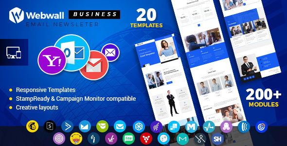 Webwall - Business Responsive Email Newsletter - V14