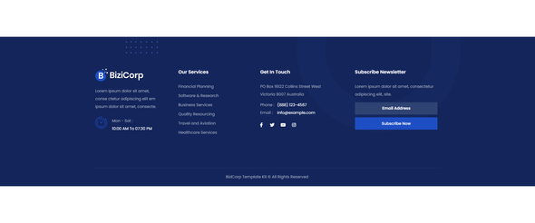 BiziCorp - Business Consulting Elementor Template Kit