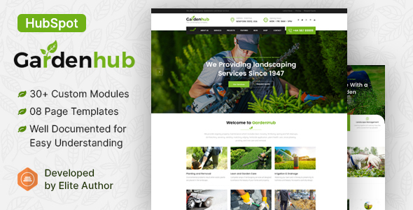 Garden HUB - Lawn & Landscaping HubSpot Theme