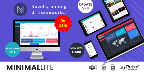 Minimal Lite - Responsive Bootstrap 4 Admin, Dashboard & WebApp Templates