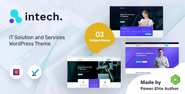 Preview image for Intech - IT Solutions Company WordPress Theme