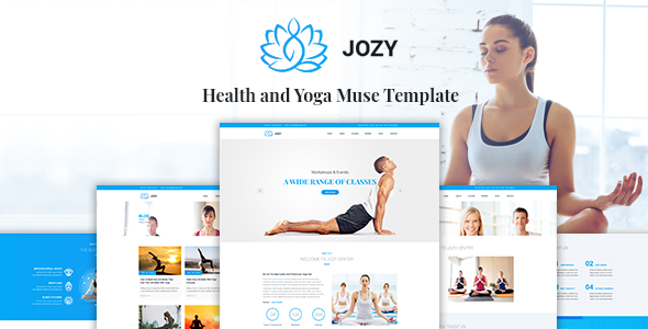 Product preview supplied for Jozy - Health and Yoga Muse Template