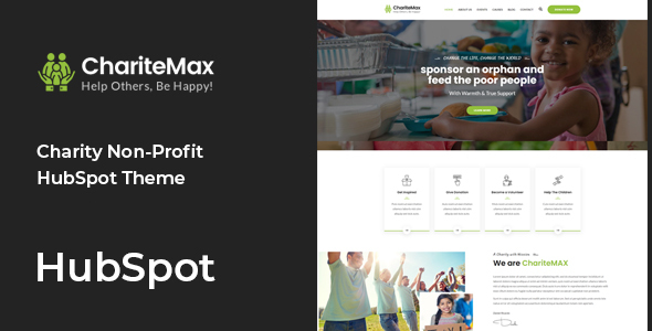 ChariteMax - Charity NonProfit HubSpot Theme