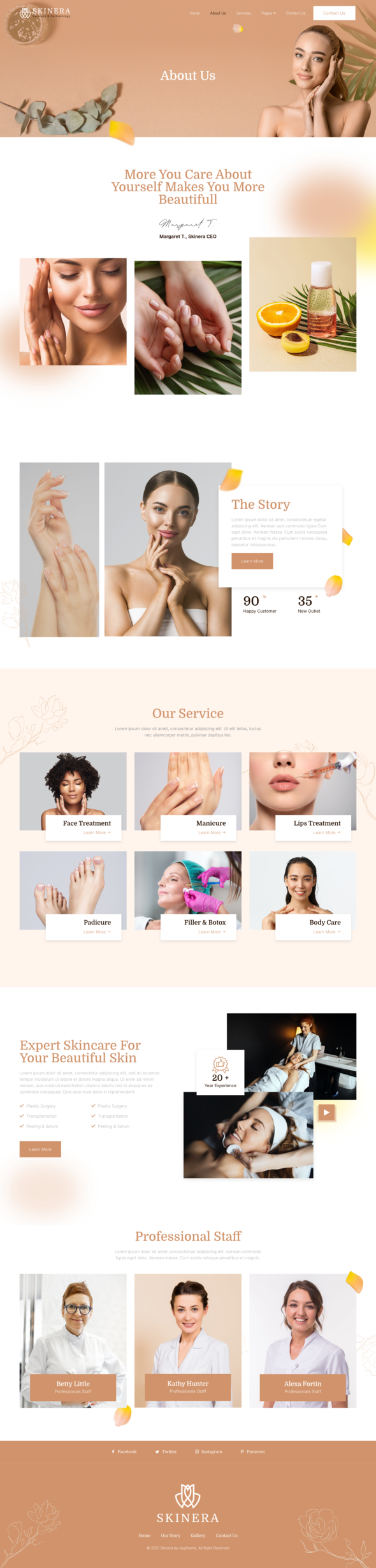 Skinera – Dermatology & Skincare Elementor Template Kit product preview