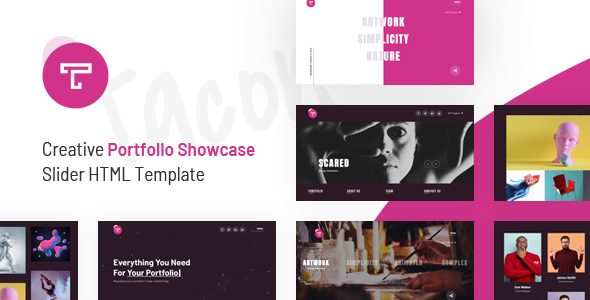 Preview image for Tacon - A Showcase Portfolio HTML Template