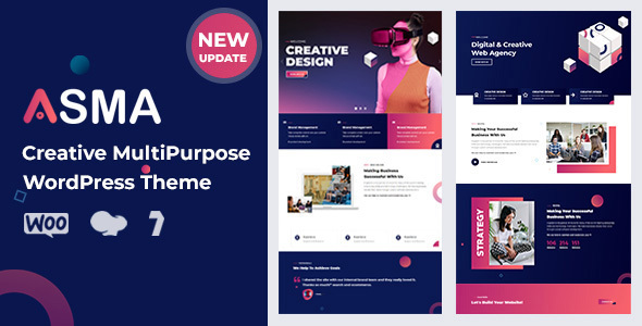 Preview image for Asma - Creative Agency WordPress Theme